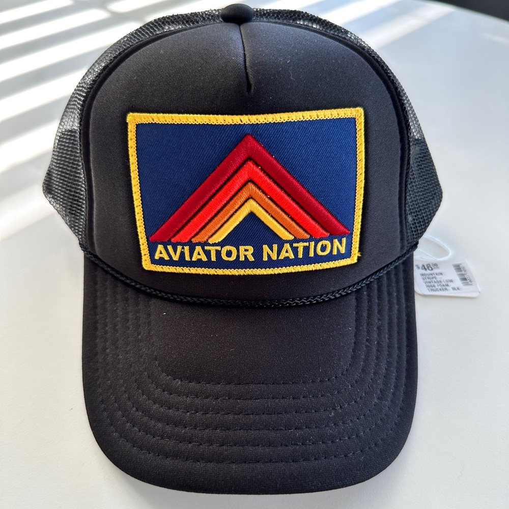 NWT…Aviator Nation Trucker Hat **rare**no longer make, patch is super rad! - Picture 1 of 3